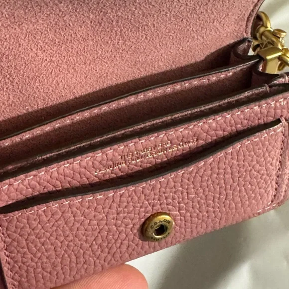 Coach Peony Tabby 9 Mini Bag Charm with Gold Chain - Picture 5 of 8